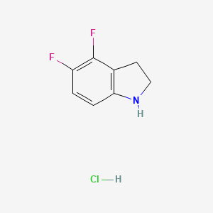 molecular formula C8H8ClF2N B8803650 4,5-Difluoroindoline hydrochloride 