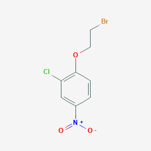 molecular formula C8H7BrClNO3 B8803684 1-(2-Bromoethoxy)-2-chloro-4-nitrobenzene CAS No. 125174-30-3