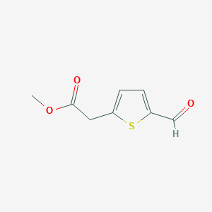 molecular formula C8H8O3S B8803719 Methyl 2-(5-formylthiophen-2-yl)acetate 