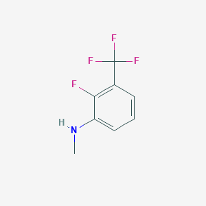 molecular formula C8H7F4N B8803723 2-fluoro-N-methyl-3-(trifluoromethyl)aniline 