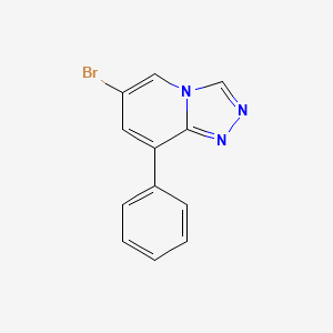 molecular formula C12H8BrN3 B8803757 6-Bromo-8-phenyl-[1,2,4]triazolo[4,3-a]pyridine 
