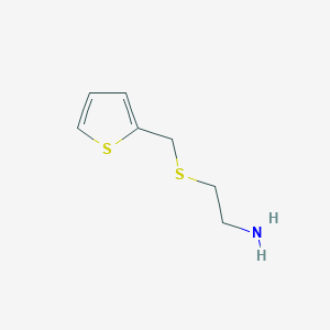 molecular formula C7H11NS2 B8803770 Ethanamine, 2-[(2-thienylmethyl)thio]- 