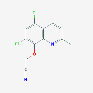 Acetonitrile, [(5,7-dichloro-2-methyl-8-quinolinyl)oxy]-