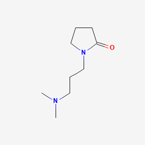molecular formula C9H18N2O B8803887 1-[3-(Dimethylamino)propyl]pyrrolidin-2-one CAS No. 7375-15-7