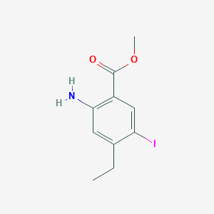 molecular formula C10H12INO2 B8803908 Methyl 2-amino-4-ethyl-5-iodobenzoate CAS No. 912575-12-3
