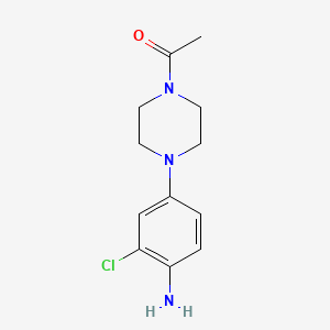 molecular formula C12H16ClN3O B8803952 4-(4-Acetylpiperazin-1-yl)-2-chloroaniline 