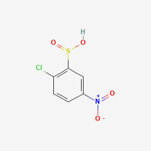 molecular formula C6H4ClNO4S B8803969 2-Chloro-5-nitrobenzenesulphinic acid CAS No. 61886-18-8