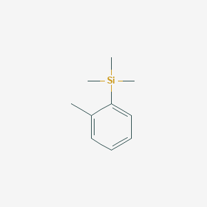 molecular formula C10H16Si B8803989 Silane, trimethyl-O-tolyl- CAS No. 7450-03-5