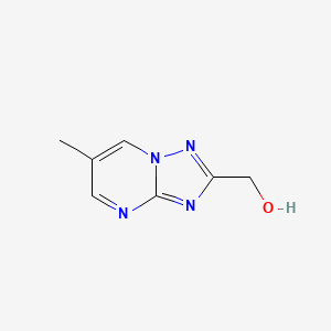 molecular formula C7H8N4O B8804026 (6-Methyl-[1,2,4]triazolo[1,5-a]pyrimidin-2-yl)methanol 