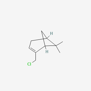 molecular formula C10H15Cl B8804074 Bicyclo[3.1.1]hept-2-ene, 2-(chloromethyl)-6,6-dimethyl- CAS No. 30897-76-8
