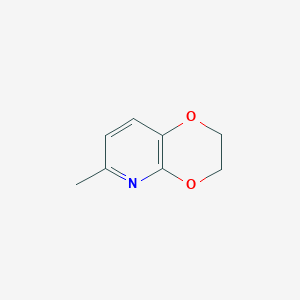 molecular formula C8H9NO2 B8804107 6-Methyl-2,3-dihydro-[1,4]dioxino[2,3-b]pyridine 