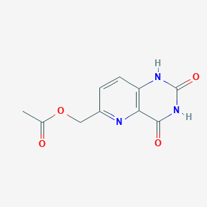 molecular formula C10H9N3O4 B8804115 (2,4-Dihydroxypyrido[3,2-d]pyrimidin-6-yl)methyl acetate 