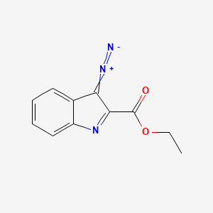B8804201 3H-Indole-2-carboxylic acid, 3-diazo-, ethyl ester CAS No. 89607-68-1