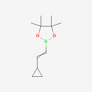 molecular formula C11H19BO2 B8804233 2-(2-Cyclopropylethenyl)-4,4,5,5-tetramethyl-1,3,2-dioxaborolane 