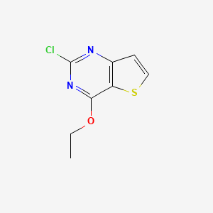molecular formula C8H7ClN2OS B8804241 2-Chloro-4-ethoxythieno[3,2-D]pyrimidine 