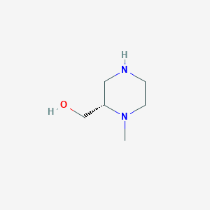molecular formula C6H14N2O B8804352 (S)-(1-methylpiperazin-2-yl)methanol 