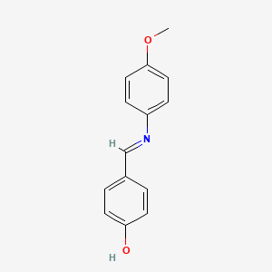 molecular formula C14H13NO2 B8804364 alpha-(4-Methoxyphenylimino)-P-cresol CAS No. 3230-50-0