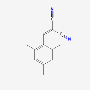 molecular formula C13H12N2 B8804365 2-[(2,4,6-Trimethylphenyl)methylidene]propanedinitrile CAS No. 15728-35-5