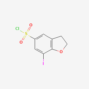 molecular formula C8H6ClIO3S B8804378 7-Iodo-2,3-dihydro-1-benzofuran-5-sulfonyl chloride CAS No. 856678-57-4