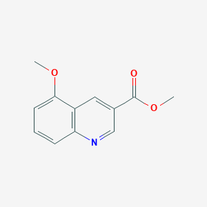 molecular formula C12H11NO3 B8804423 Methyl 5-methoxyquinoline-3-carboxylate 