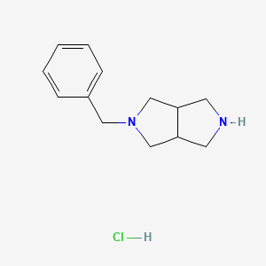 molecular formula C13H19ClN2 B8804446 2-Benzyloctahydropyrrolo[3,4-c]pyrrole hydrochloride 