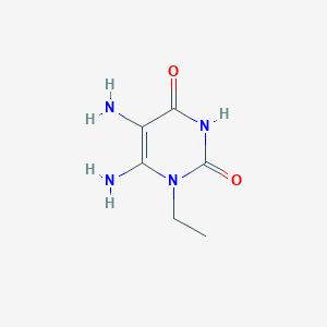 molecular formula C6H10N4O2 B8804570 5,6-diamino-1-ethyl-1H-pyrimidine-2,4-dione 