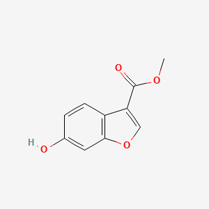 molecular formula C10H8O4 B8804594 Methyl 6-hydroxybenzofuran-3-carboxylate 