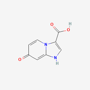molecular formula C8H6N2O3 B8804652 7-hydroxyimidazo[1,2-a]pyridine-3-carboxylic Acid 