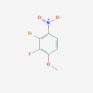molecular formula C7H5BrFNO3 B8804655 2-Bromo-3-fluoro-4-methoxy-1-nitrobenzene 