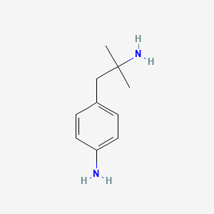 molecular formula C10H16N2 B8804901 4-(2-Amino-2-methylpropyl)aniline CAS No. 51131-55-6