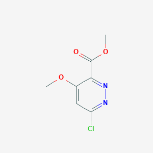 molecular formula C7H7ClN2O3 B8804937 Methyl 6-chloro-4-methoxypyridazine-3-carboxylate 