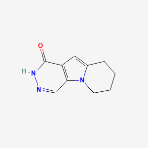 molecular formula C10H11N3O B8804942 6,7,8,9-Tetrahydropyridazino[4,5-b]indolizin-1(2H)-one 