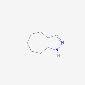 molecular formula C8H12N2 B8804964 1,4,5,6,7,8-Hexahydrocyclohepta[c]pyrazole 