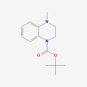 molecular formula C14H20N2O2 B8804983 tert-butyl 4-methyl-3,4-dihydroquinoxaline-1(2H)-carboxylate 
