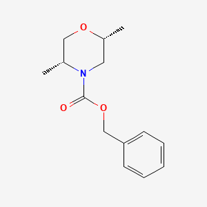 molecular formula C14H19NO3 B8805012 benzyl (2R,5R)-2,5-dimethylmorpholine-4-carboxylate 