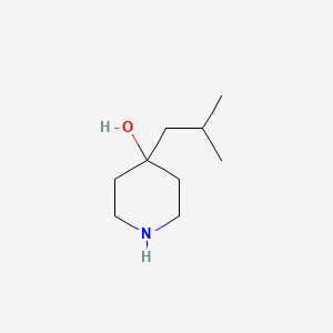 molecular formula C9H19NO B8805037 4-Isobutylpiperidin-4-ol 