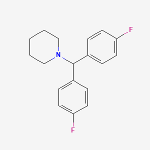 molecular formula C18H19F2N B8805041 1-[Bis-(4-Fluorophenyl)-methyl]-piperidine CAS No. 252644-60-3