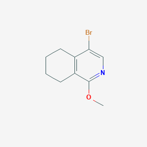 molecular formula C10H12BrNO B8805052 4-Bromo-1-methoxy-5,6,7,8-tetrahydroisoquinoline 