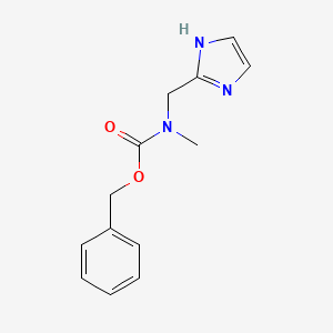molecular formula C13H15N3O2 B8805078 Benzyl (1H-imidazol-2-ylmethyl)methylcarbamate CAS No. 473927-49-0
