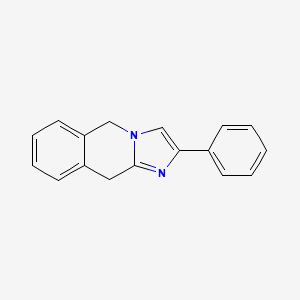 molecular formula C17H14N2 B8805131 2-Phenyl-5,10-dihydroimidazo[1,2-b]isoquinoline CAS No. 55609-54-6