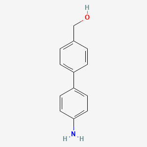 molecular formula C13H13NO B8805137 4-(4-Aminophenyl)benzyl alcohol CAS No. 393522-98-0