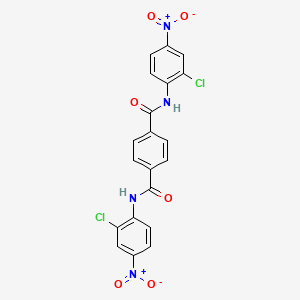molecular formula C20H12Cl2N4O6 B8805144 N,N'-Bis-(2-chloro-4-nitro-phenyl)-terephthalamide 