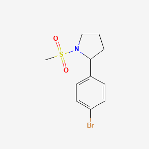 2-(4-Bromophenyl)-1-(methylsulfonyl)pyrrolidine