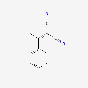 molecular formula C12H10N2 B8805234 Malononitrile, (1-phenylpropylidene)- CAS No. 10432-39-0