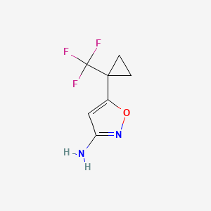 5-(1-(Trifluoromethyl)cyclopropyl)isoxazol-3-amine