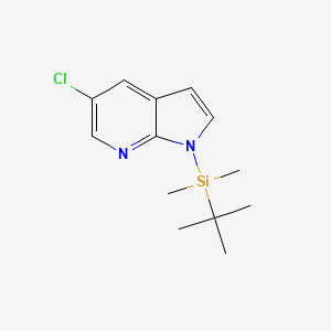 1H-Pyrrolo[2,3-B]pyridine, 5-chloro-1-[(1,1-dimethylethyl)dimethylsilyl]-