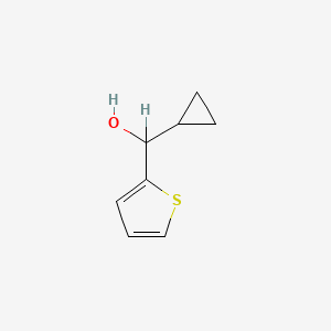 molecular formula C8H10OS B8805253 Alpha-cyclopropyl-2-thiophenemethanol CAS No. 71477-16-2