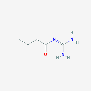 molecular formula C5H11N3O B8805291 N-(Aminoiminomethyl)butyramide CAS No. 4417-83-8