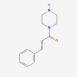 molecular formula C13H16N2O B8805318 N-cinnamoyl piperazine 