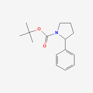 molecular formula C15H21NO2 B8805324 Tert-butyl 2-phenylpyrrolidine-1-carboxylate CAS No. 154874-88-1